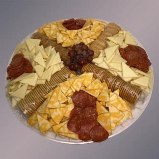 Cheese and pepperoni platter